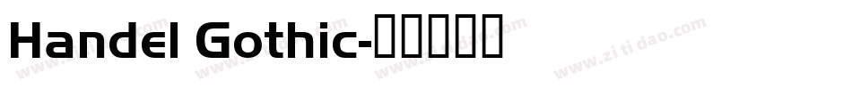 Handel Gothic字体转换